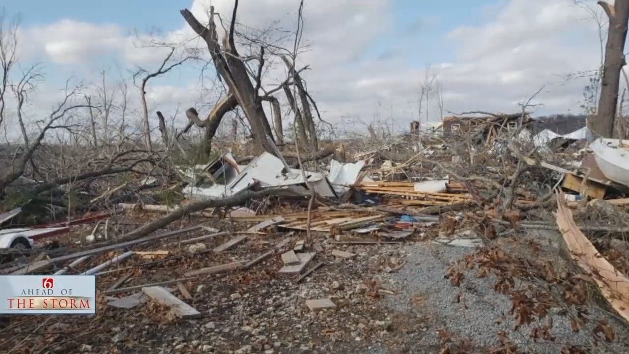 Oklahomans Cleaning Up After Triple Tornadoes At Lake Tenkiller