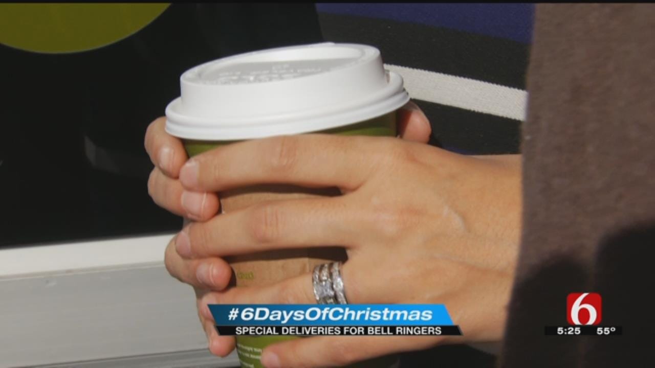 News On 6 Delivers Warm Drinks To Salvation Army Bell Ringers