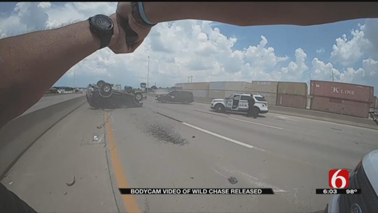 Body Cam Shows Arrest Of Tulsa Bank Robbery Suspect After Dramatic Chase