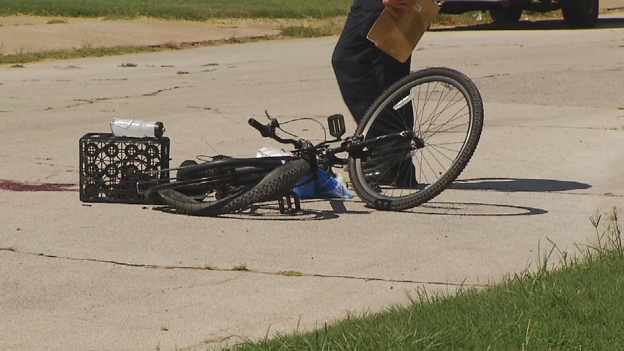 Tulsa Police Investigating After Bike Rider Struck By Vehicle