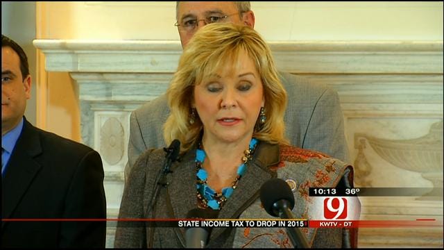 Governor Fallin Announces Deal To Cut State Income Tax