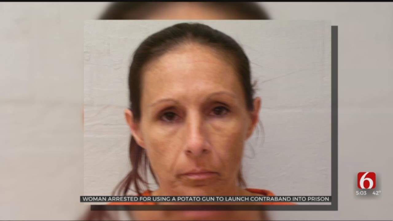 Oologah Woman Accused Of Using T-Shirt Gun To Shoot Contraband Over Prison Fence