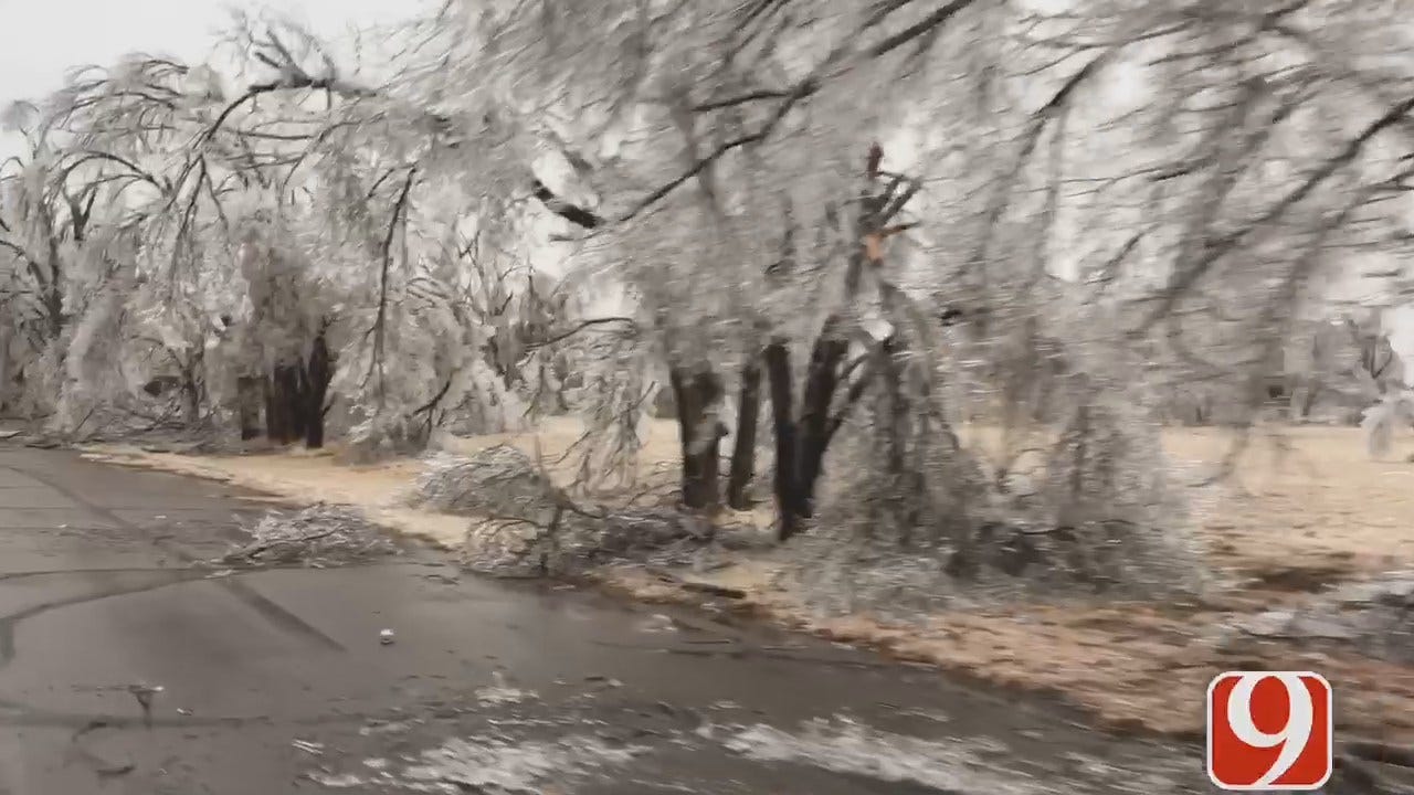 WEB EXTRA: NW OK Hammered With Damage, Outages In Ice Storm