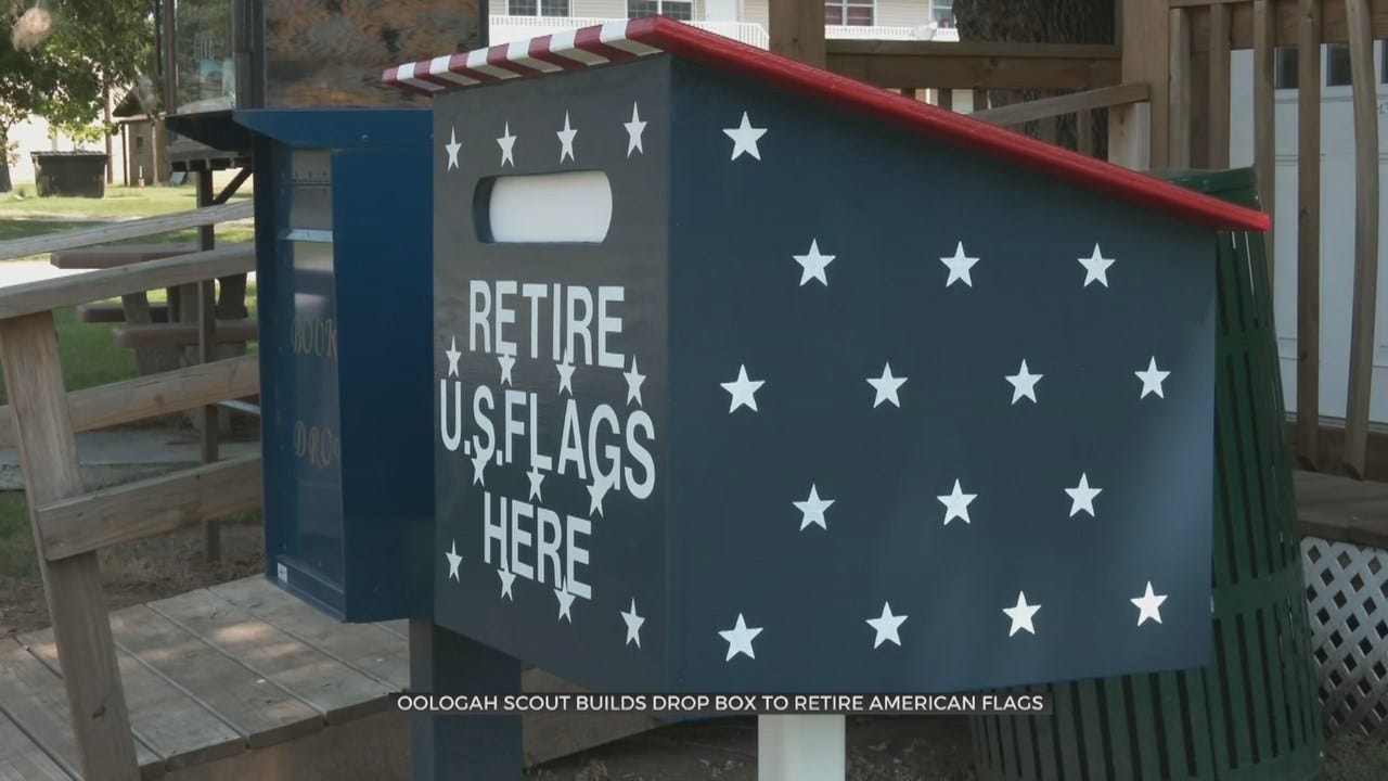 Oologah Eagle Scouts Create New Way To Retire Flags