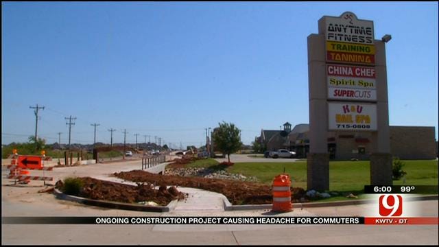 Ongoing Construction Project In NW OKC Causes Headache For Commuters