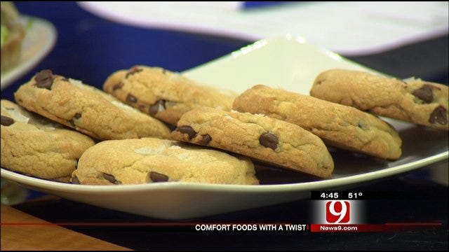 Chocolate Chip Cookies With Flaked Sea Salt