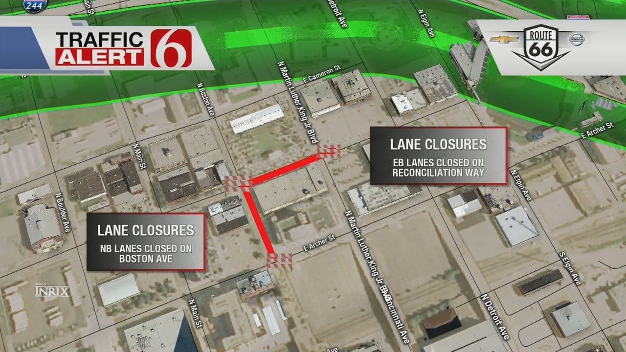 Drainage Project Closes Lanes In Downtown Tulsa