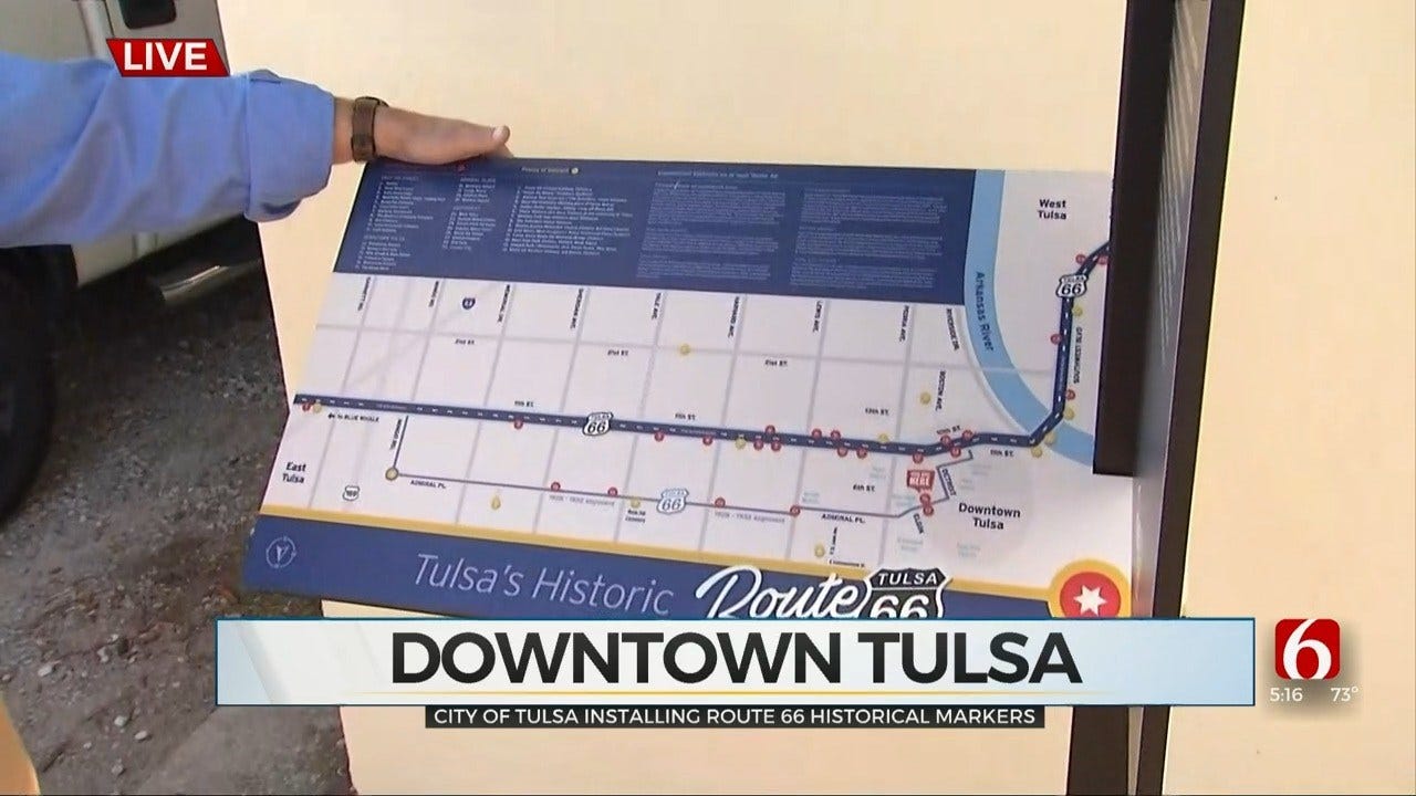 City of Tulsa Installs New Route 66 Markers