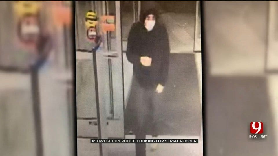 Midwest City Police Looking For Alleged Serial Robber