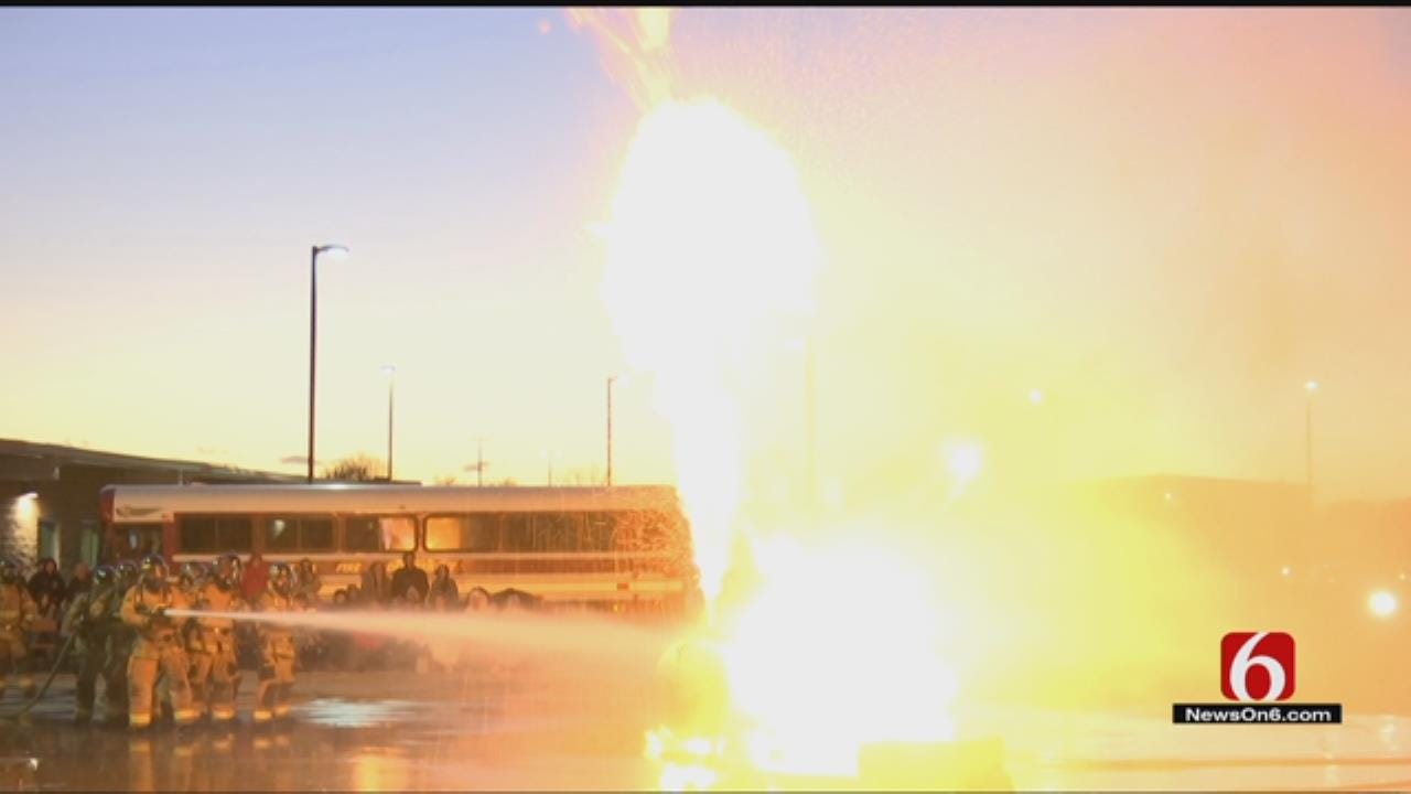 Tulsa Fire Cadets Train To Deal With Liquid Petroleum Gas