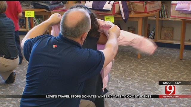 Big Donation Means Every Child At One OKC School Gets A Winter Coat