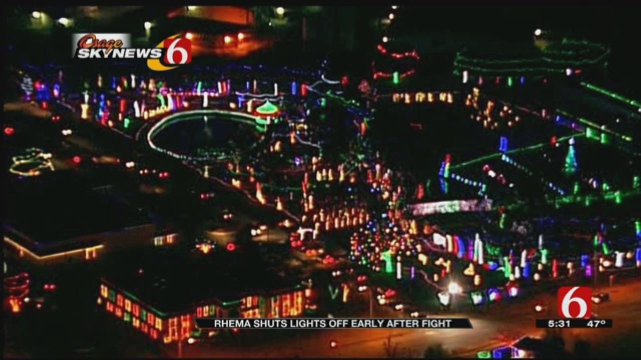 Rhema Shuts Light Display Off Early After Fight
