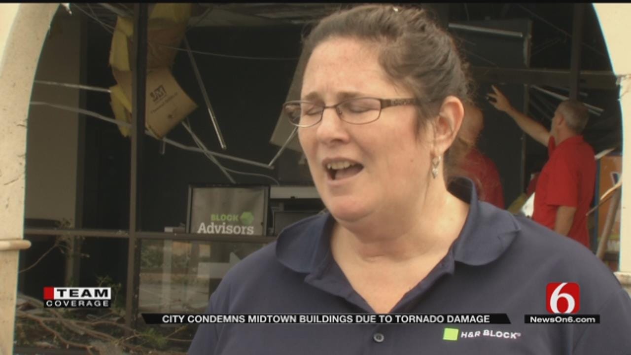 Tulsa Employees Not Allowed Inside Tornado Damaged Buildings