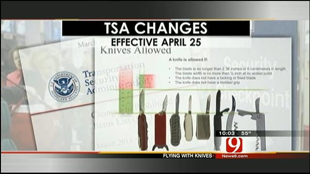 OKC Airport Warns Against Knives Following TSA Announcement