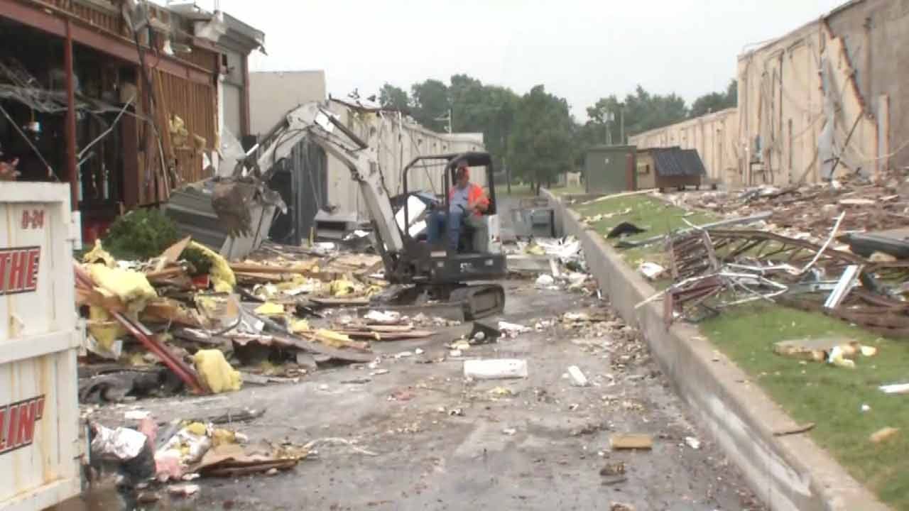 Joseph Holloway: Restoration Crews Clean Debris Following Tulsa Tornadoes