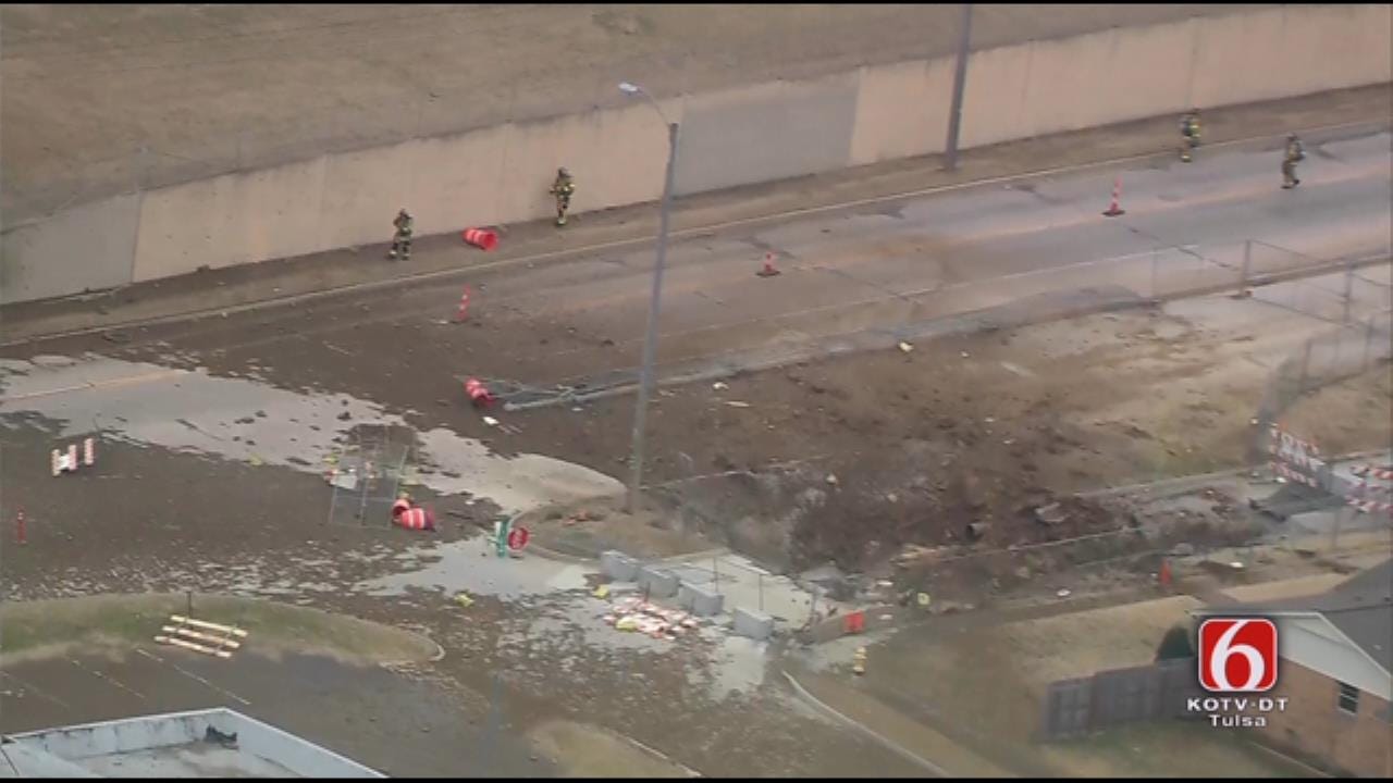 WATCH: Emergency Crews Respond To Tulsa Gas Line Explosion
