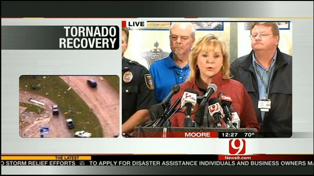 Governor Fallin Updates Recovery Efforts From OK Tornadoes