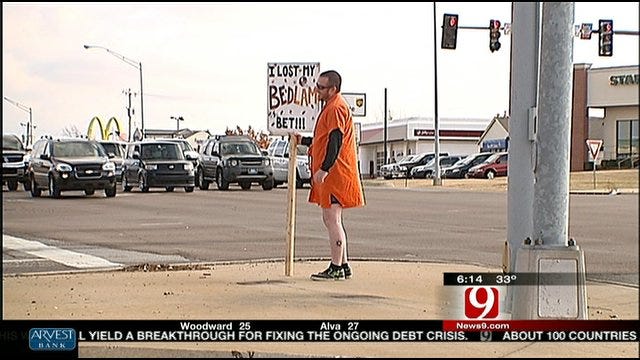 Bedlam Bet Results In Oklahoma City Man In Dress