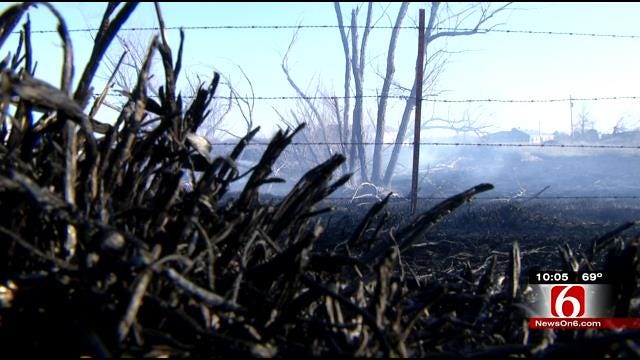 Skiatook Fire Rekindles, Burns Several Acres