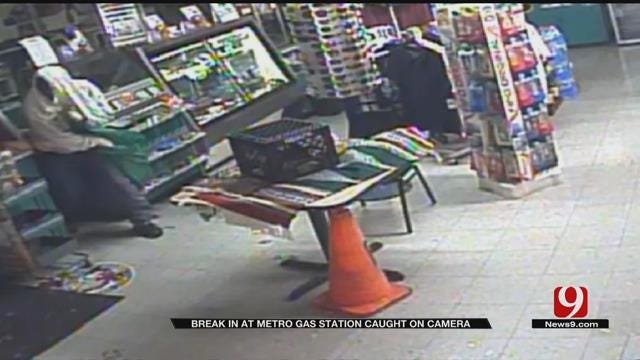 Break-In At Metro Gas Station Caught On Camera