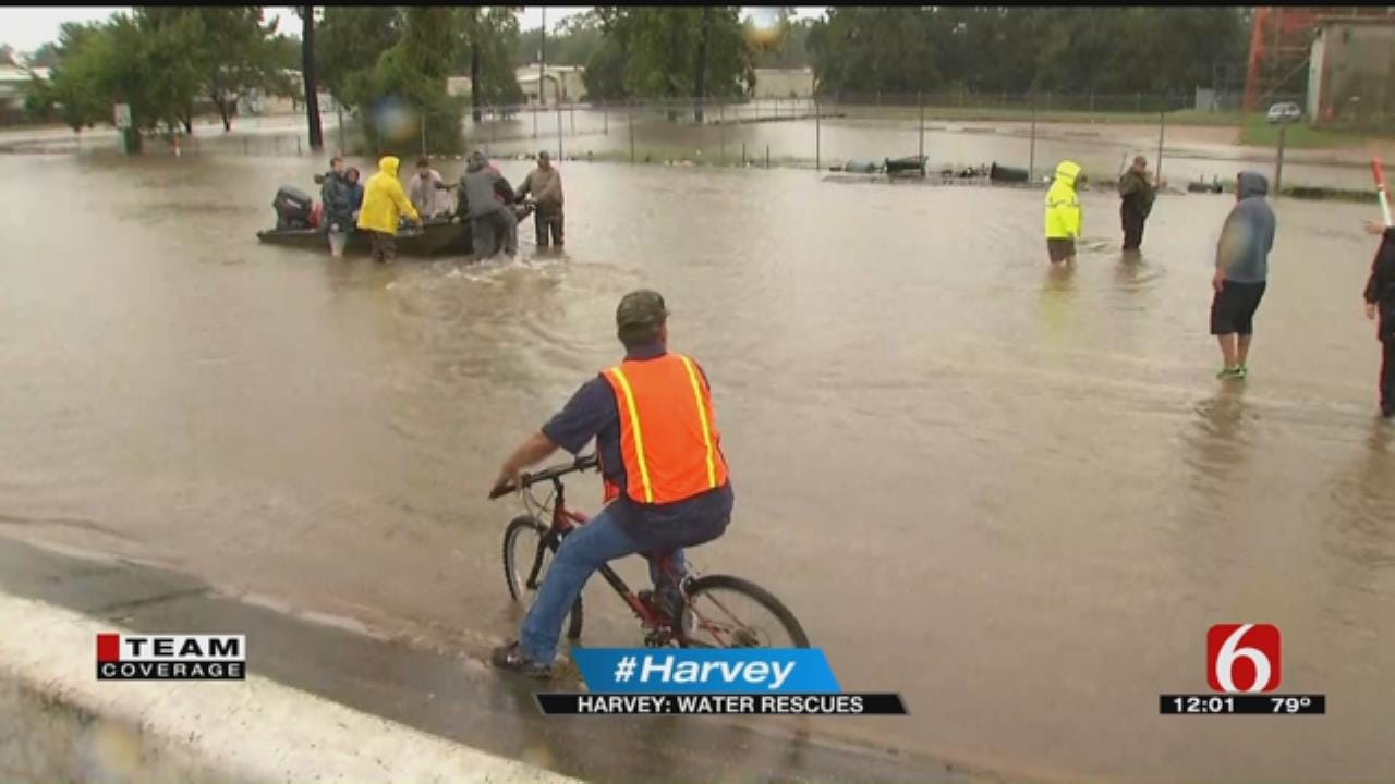 Need For Water Rescues Increases Following Hurricane Harvey