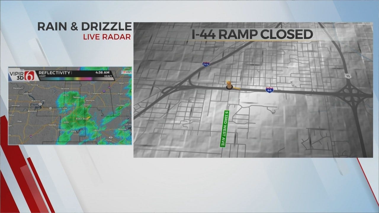 I-44 Ramp Closed Due To Waterline Break