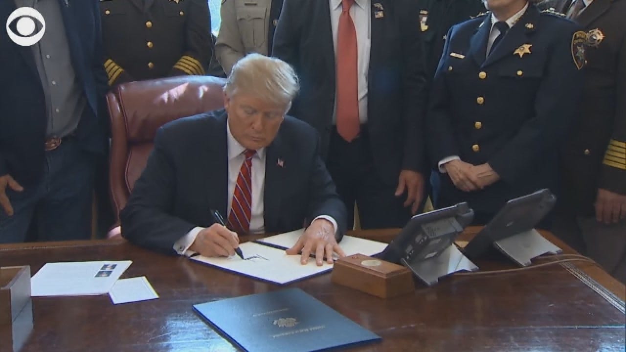 President Trump Signs First Veto To Protect National Emergency For Border Wall Funding