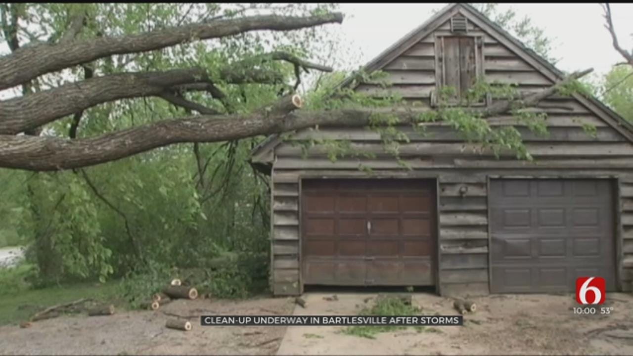 Bartlesville Family Cleaning Up After Storm Sweeps Through