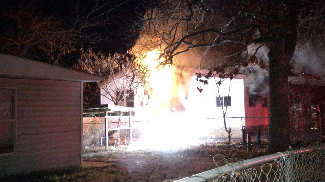 WEB EXTRA: Man, Pregnant Woman Escape Tulsa House Fire