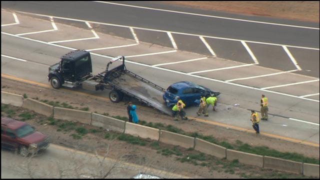 WEB EXTRA: Rollover Accident On Broadway Extension In North OKC