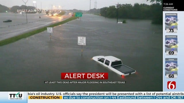 Houston Area Experiences Widespread Flooding From Tropical Storm Imelda