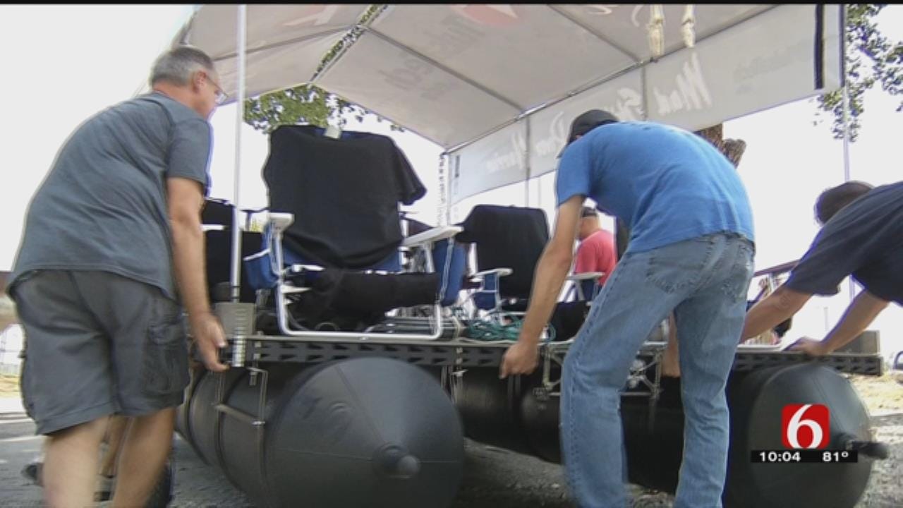 Crews Make Final Preps For This Year's Tulsa Great Raft Race