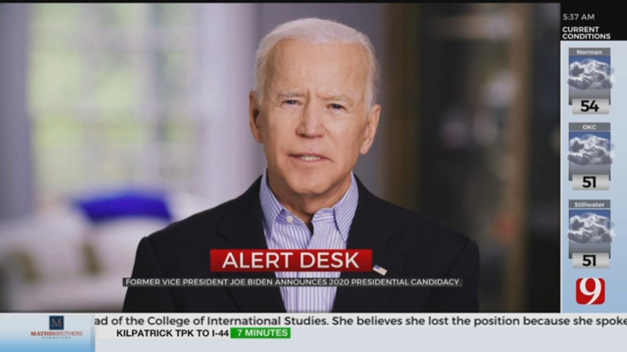 Former Vice President Joe Biden Announces 2020 Presidential Candidacy