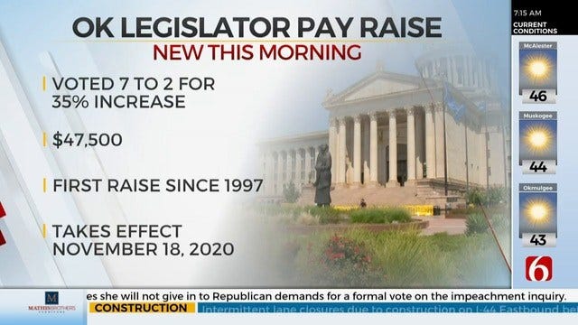 Legislative Compensation Board Votes To Raise Lawmakers' Pay
