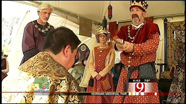 Darren Brown Gets Kinghted At Norman Medieval Fair