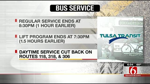 Tulsa Transit Cuts Service, Raises Fares After Budge Cut