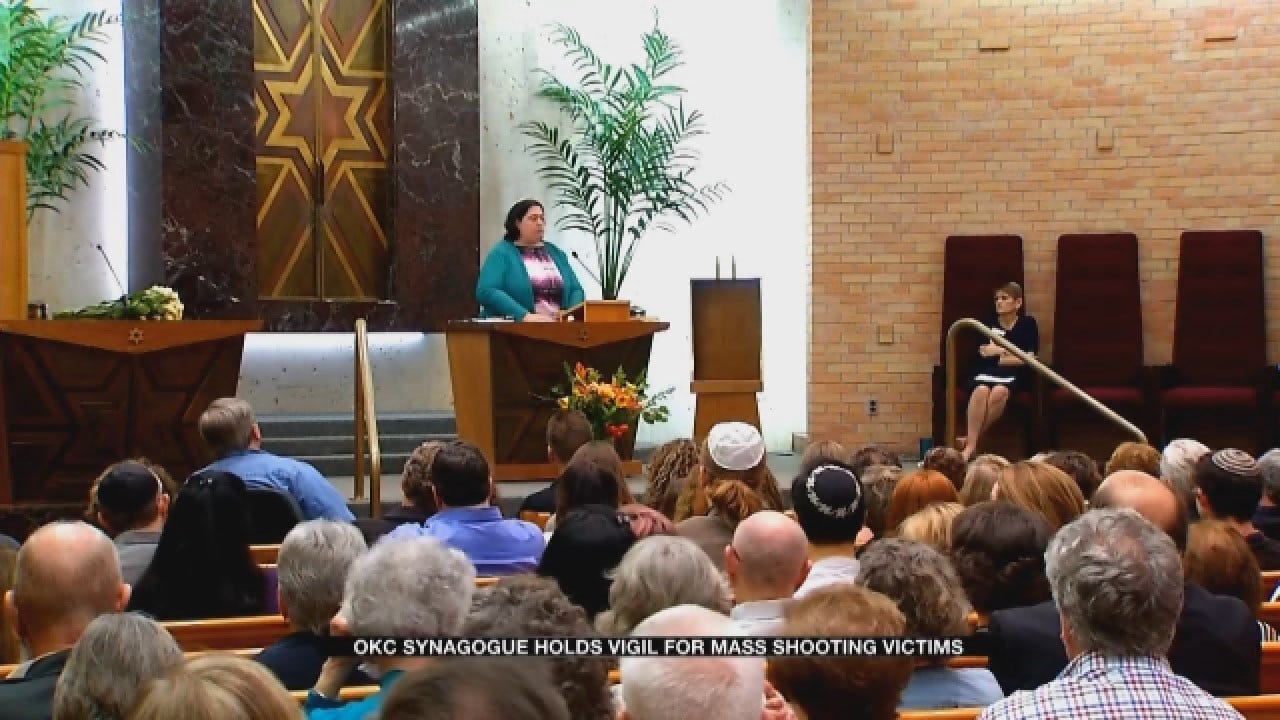 OKC Synagogue Holds Vigil For Pittsburgh Mass Shooting Victims