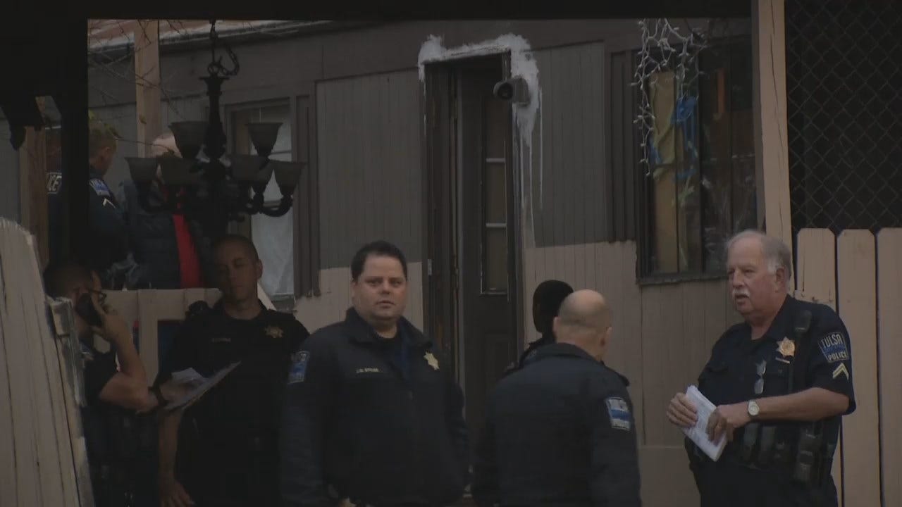 WEB EXTRA: Video From Scene Of Tulsa Mobile Home Park Shooting