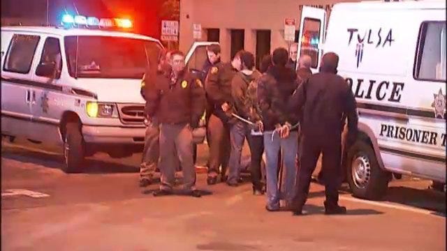 WEB EXTRA: Video From Scene Of Second Night Of Occupy Tulsa Arrests