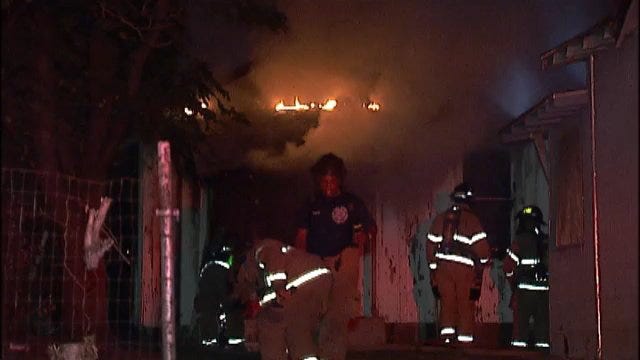 WEB EXTRA: Video From Scene Of Tulsa Vacant House Fire