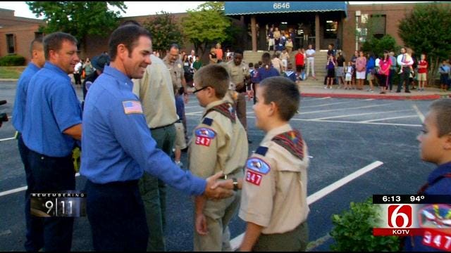 Green Country Cub Scouts Memorialize Those Lost on 9/11