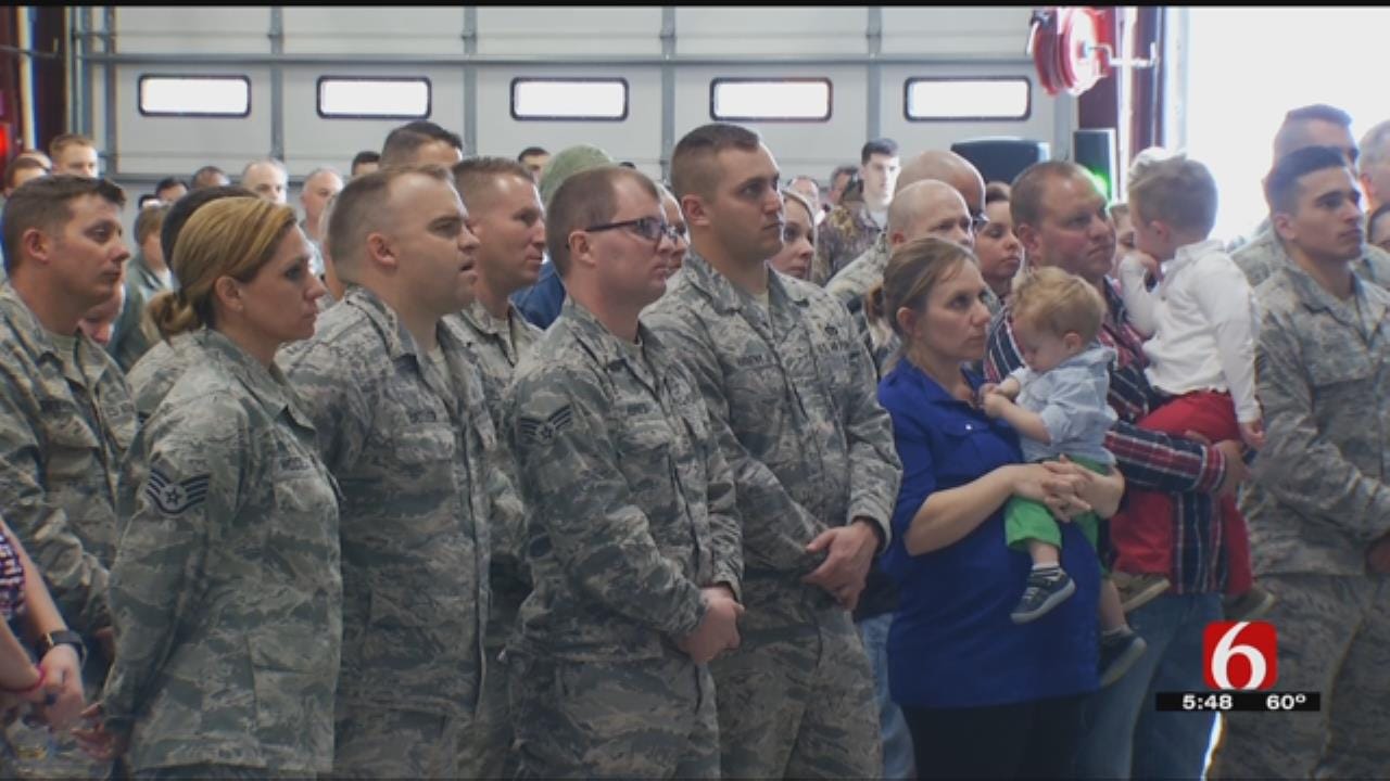 Oklahoma National Guard Airmen Return Home