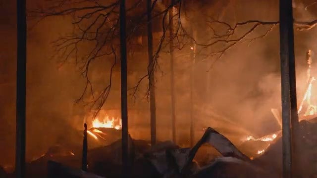 WEB EXTRA: Scenes From Broken Arrow Barn Fire