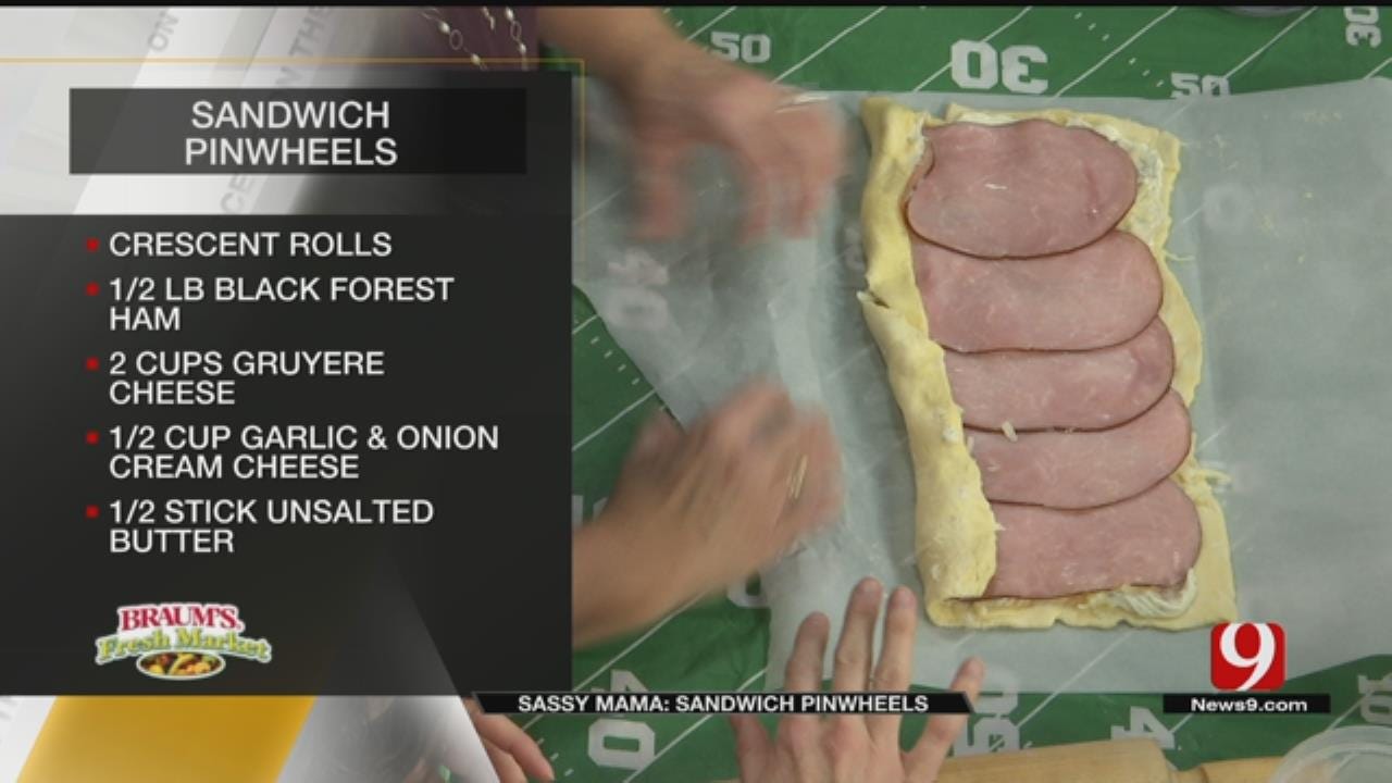 Sassy Tailgate Sandwich Pinwheels