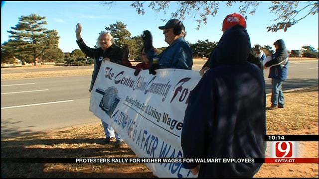 Protesters Gather To Boycott Black Friday In OKC