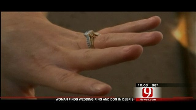 Woodward Woman Finds Wedding Ring, Family Dog In Tornado Rubble