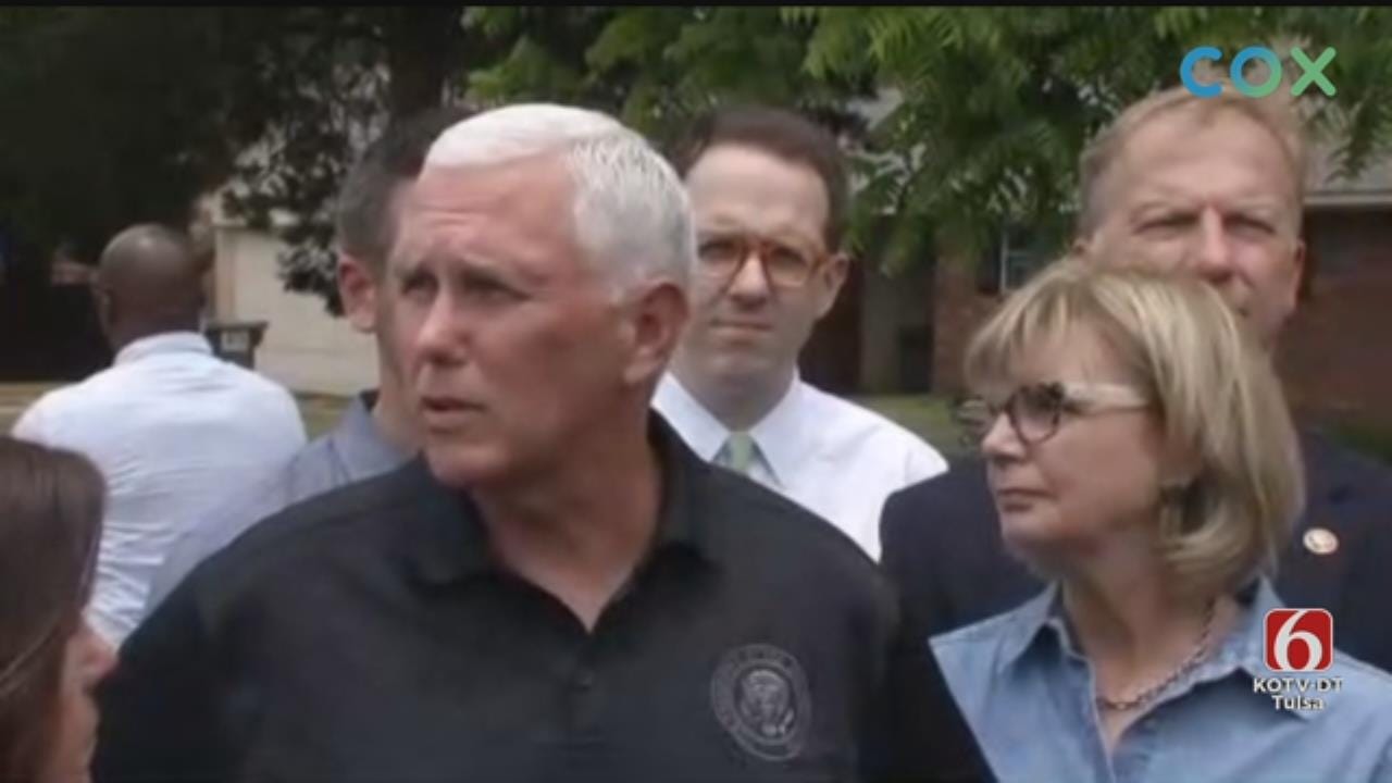 WATCH: Vice President Mike Pence Speaks To Sand Springs Flood Victims