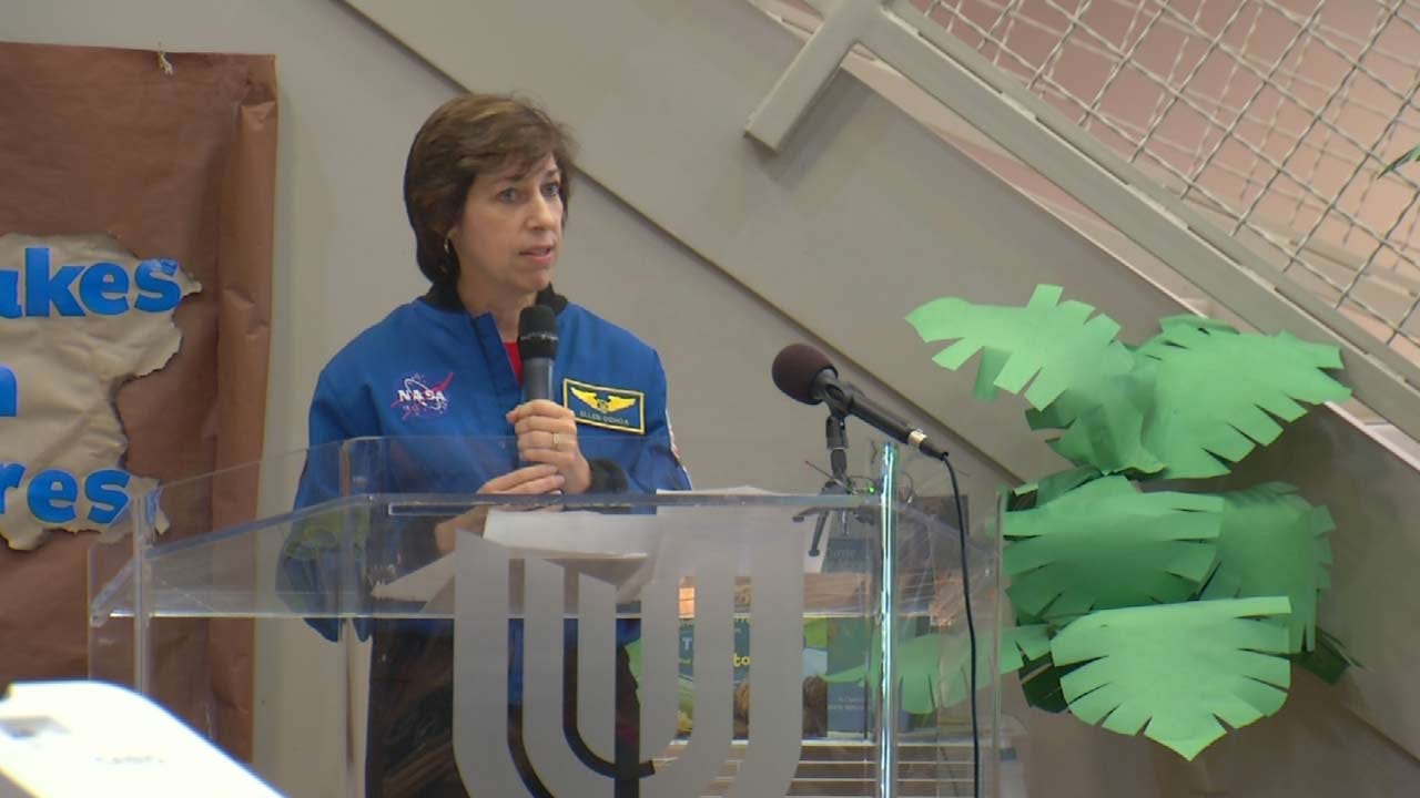 Director Of NASA Space Center Visits OK School Named In Her Honor