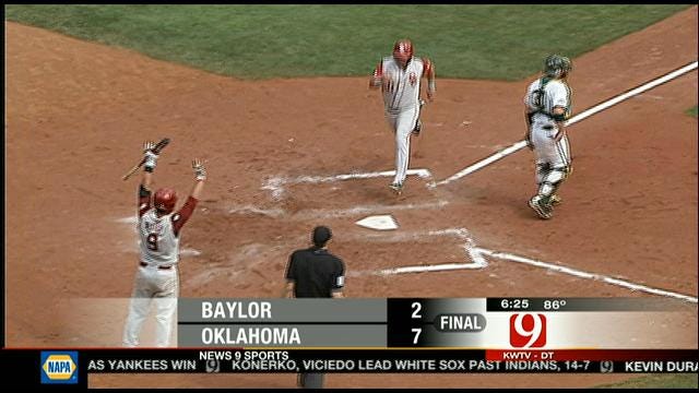 Highlights: Oklahoma Baseball Downs Baylor 7-2