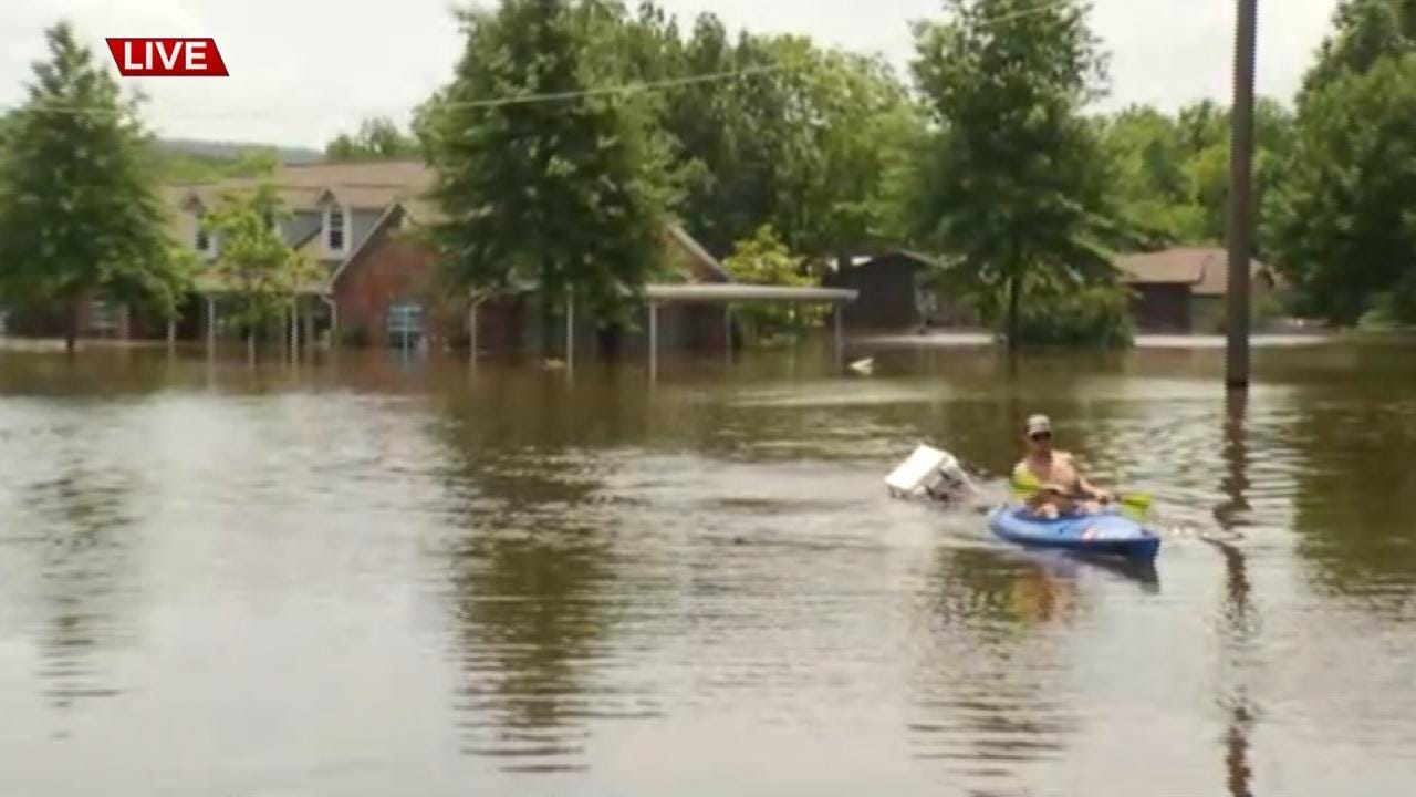 Fort Gibson Homes Badly Flooded